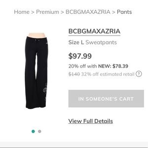 Black Sweatpants by BCBG MaxAzria